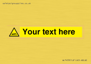 Custom Warning strong river flows